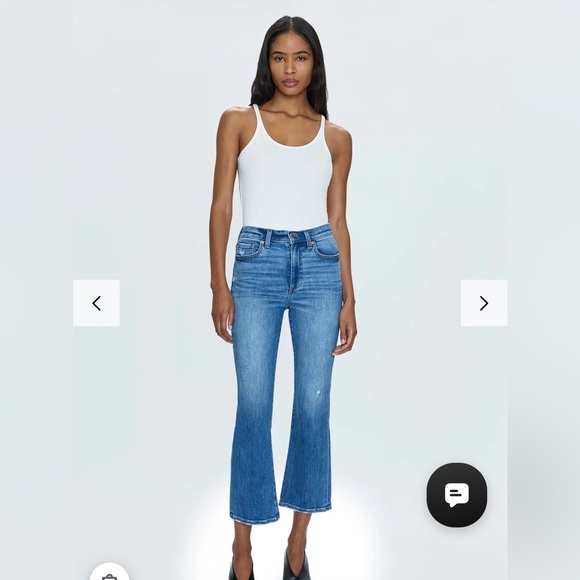 Pistola Lennon High Rose Crop Boot Cut Jean in Vintage Fling - Picture 2 of 6